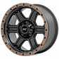 Rough Country 79 Series Wheel Black w/Bronze Ring 17x8.5 5x5.0 0mm 79170918