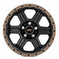 Rough Country 79 Series Wheel Black w/Bronze Ring 17x8.5 5x5.0 0mm 79170918