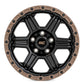 Rough Country 79 Series Wheel Black w/Bronze Ring 18x9 5x5.0 0mm 79180918