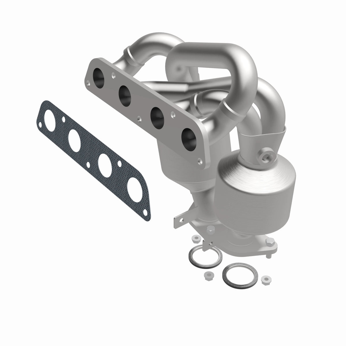 Catalytic Converter with Integrated Exhaust Manifold for HM Grade Federal / EPA Compliant Direct-Fit Manifold Catalytic