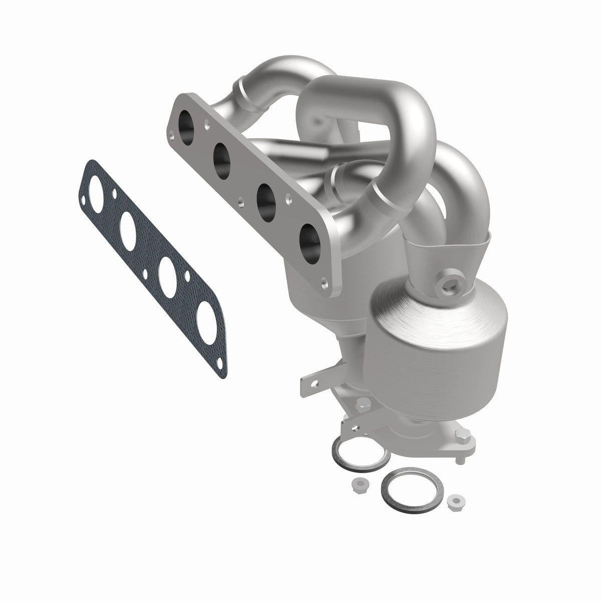 Catalytic Converter with Integrated Exhaust Manifold for HM Grade Federal / EPA Compliant Direct-Fit Manifold Catalytic