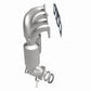 Catalytic Converter with Integrated Exhaust Manifold for HM Grade Federal / EPA Compliant Direct-Fit Manifold Catalytic