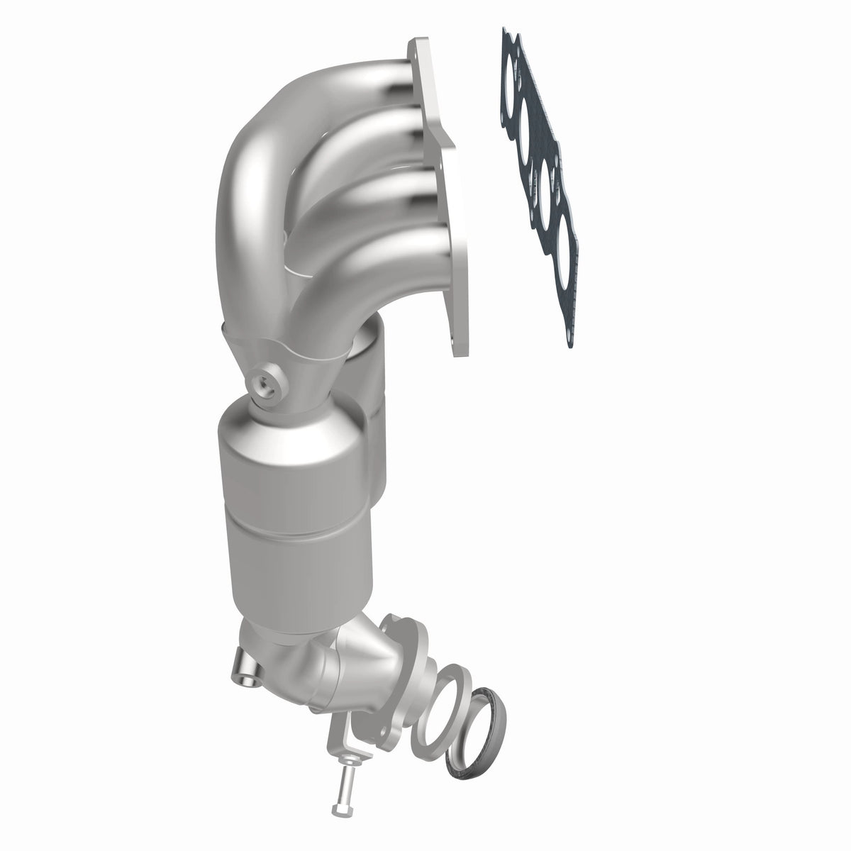 Catalytic Converter with Integrated Exhaust Manifold for HM Grade Federal / EPA Compliant Direct-Fit Manifold Catalytic