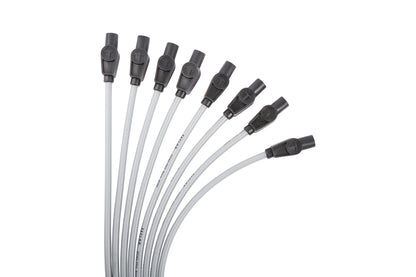 Spark Plug Wire Set Universal 8mm Silicone Spiro Pro 180? 350 ohm/ft Grey 53855