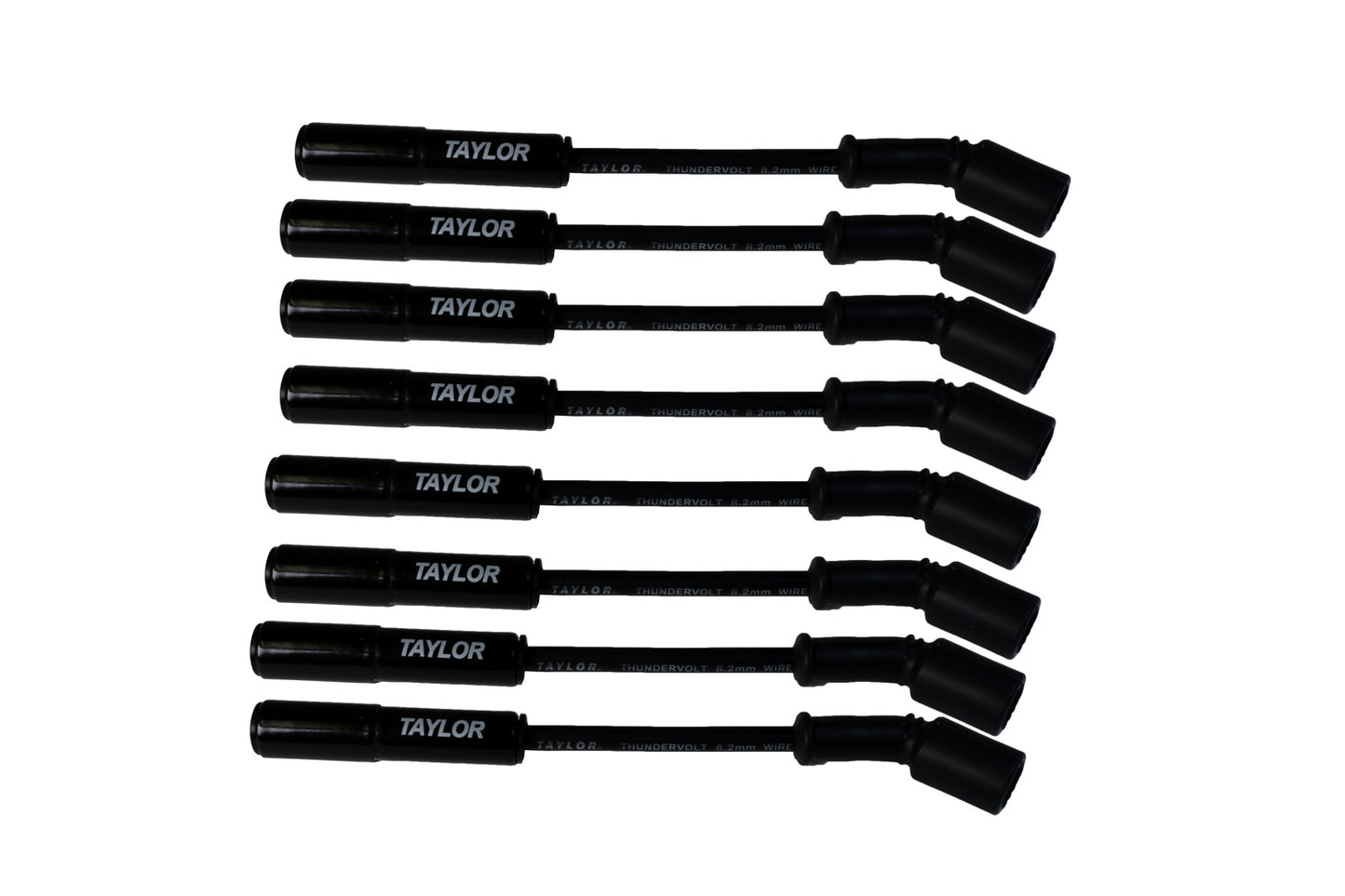Spark Plug Wire Set Universal 8.2mm Silicone Thundervolt 40 ohm/ft Black 85044-B