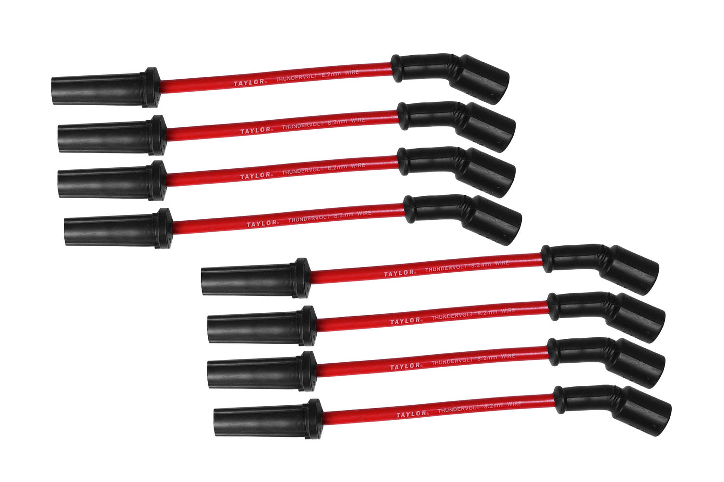 Spark Plug Wire Set Universal 8.2mm Silicone Thundervolt 180? 40 ohm/ft 82261