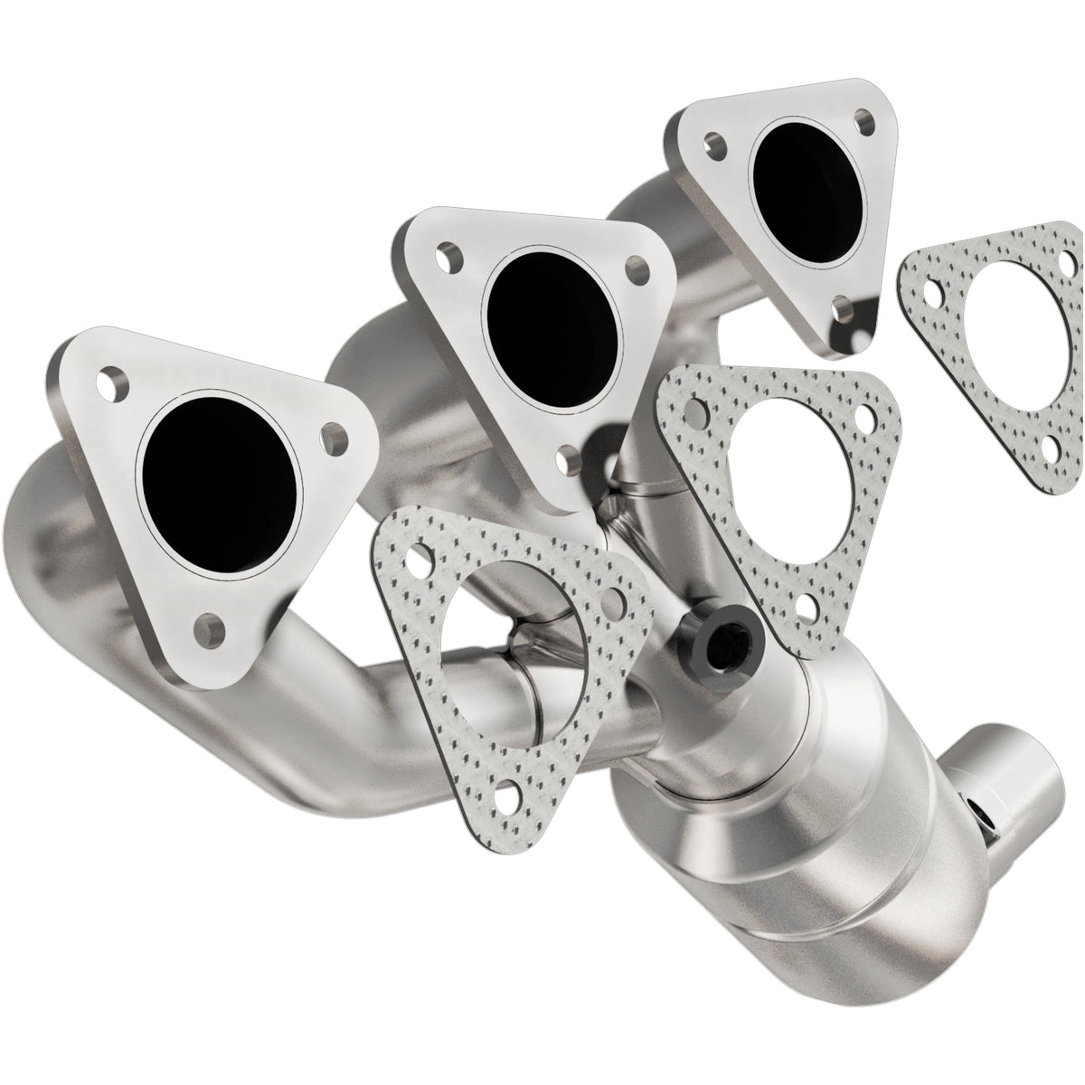 Catalytic Converter with Integrated Exhaust Manifold for HM Grade Federal / EPA Compliant Direct-Fit Manifold Catalytic