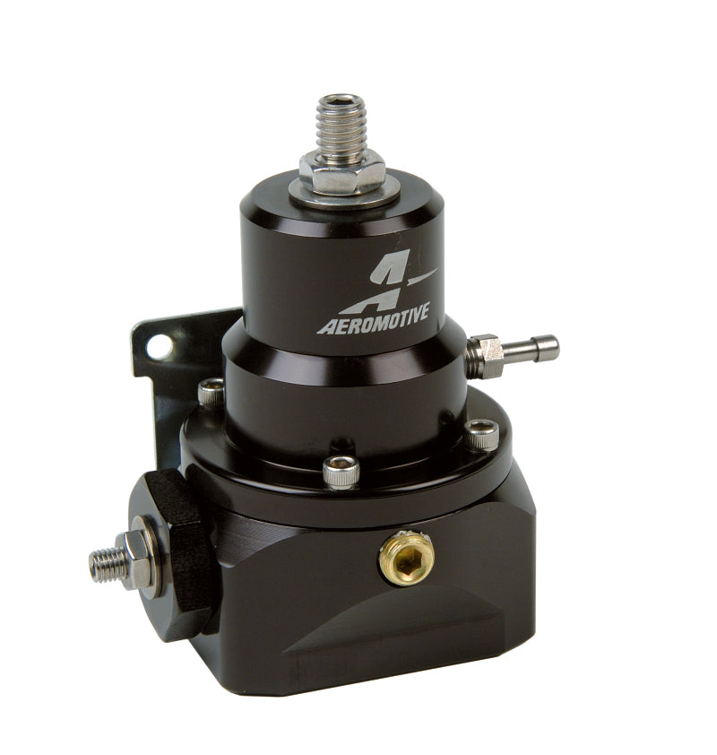 Fuel Pressure Regulator Adjustable Fuel Pressure Universal Fit Aeromotive 13214-BGPL