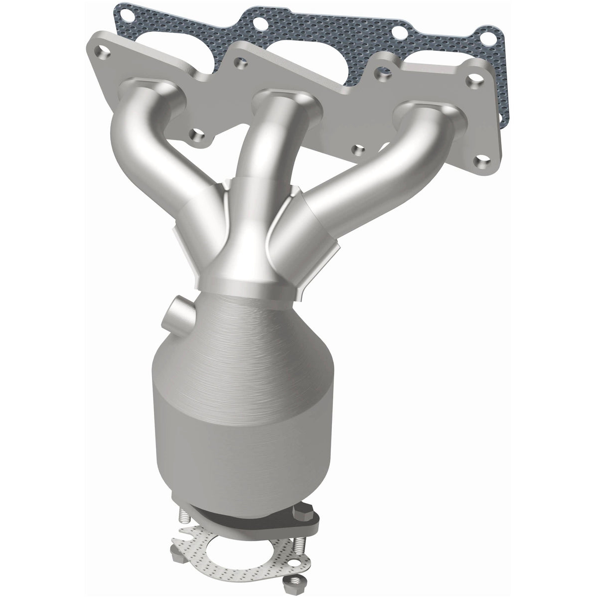 Catalytic Converter with Integrated Exhaust Manifold for HM Grade Federal / EPA Compliant Direct-Fit Manifold Catalytic