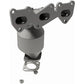 Catalytic Converter with Integrated Exhaust Manifold for HM Grade Federal / EPA Compliant Direct-Fit Manifold Catalytic