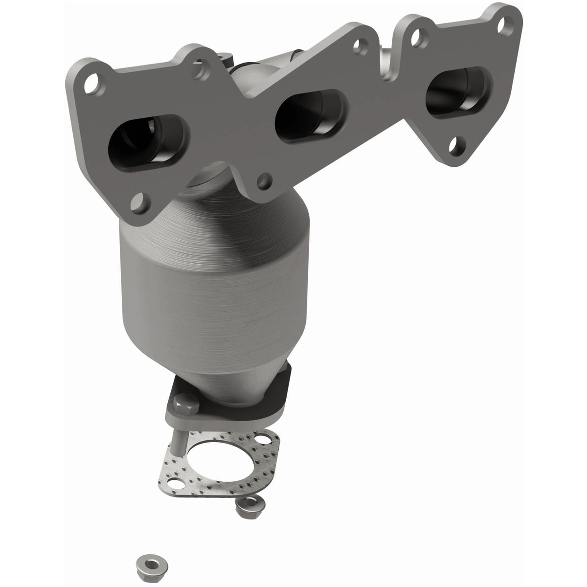 Catalytic Converter with Integrated Exhaust Manifold for HM Grade Federal / EPA Compliant Direct-Fit Manifold Catalytic