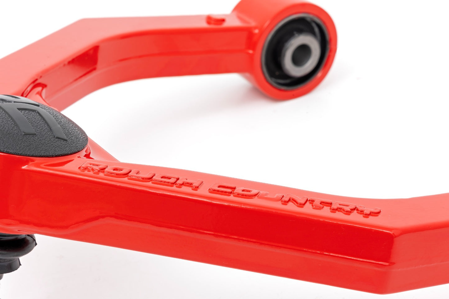 Fits Nissan Titan XD 4WD (2016-2024) Red Forged Upper Control Arms; 80001RED