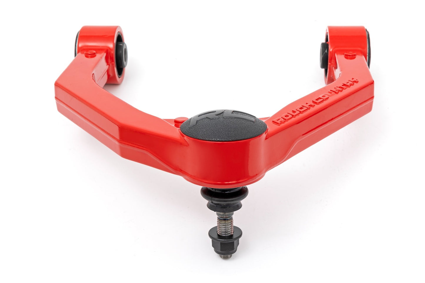Fits Nissan Titan XD 4WD (2016-2024) Red Forged Upper Control Arms; 80001RED