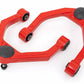 Fits Nissan Titan XD 4WD (2016-2024) Red Forged Upper Control Arms; 80001RED