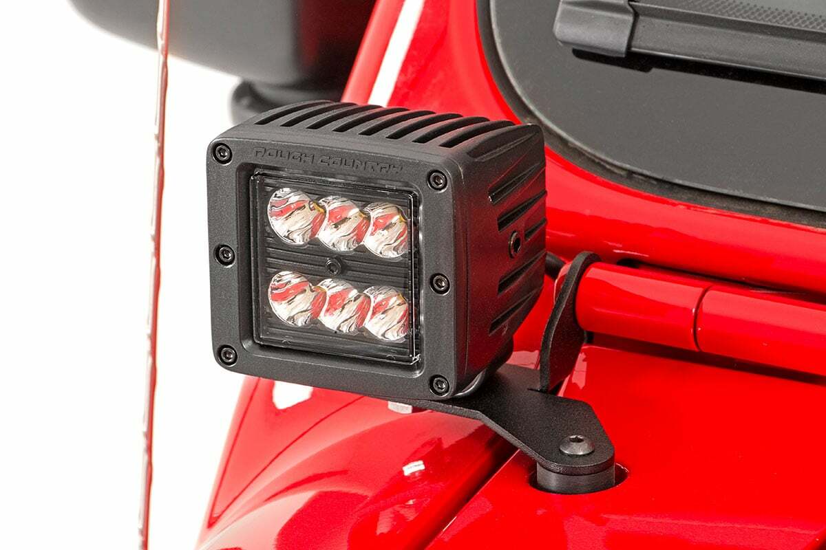 Fits Jeep Gladiator JT (18-24) LED Light Kit Hinge Mount 2" Spectrum Pair 80052