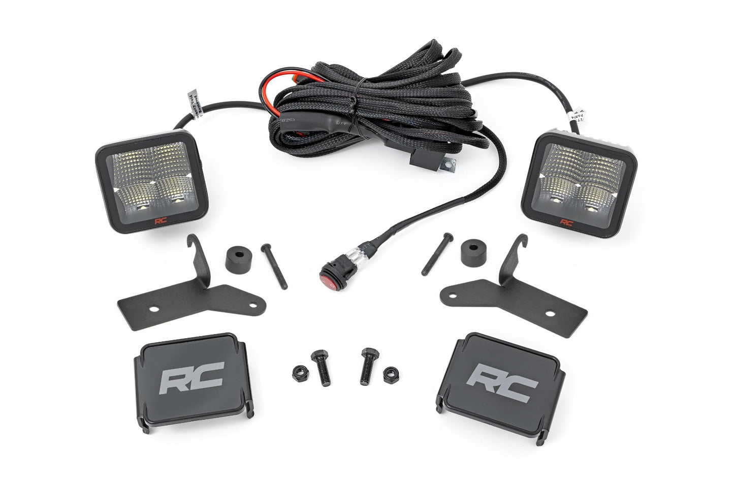 Fits Jeep Gladiator JT (18-24) LED Light Kit Hinge Mount 2" Spectrum Pair 80052
