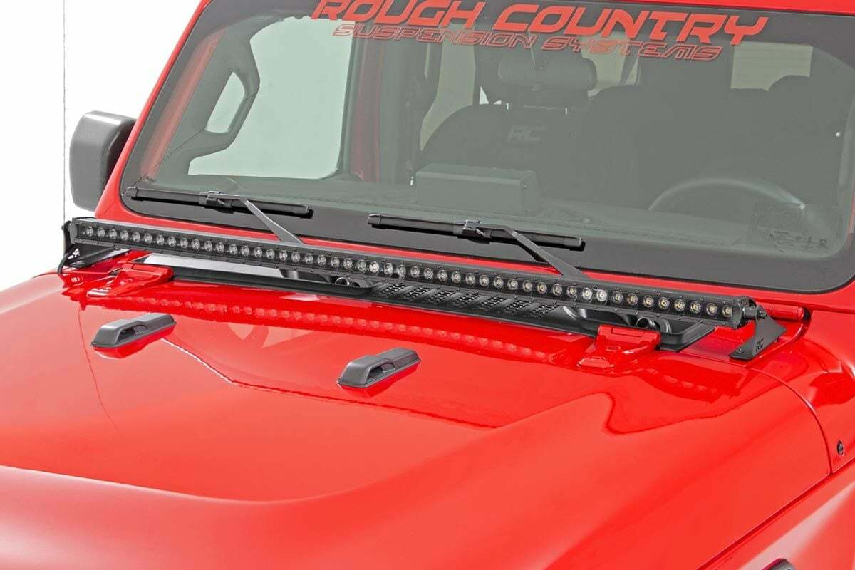 Fits Jeep Gladiator JT(18-24) LED Light Cowl Mount 50" Spectrum Single Row 80057