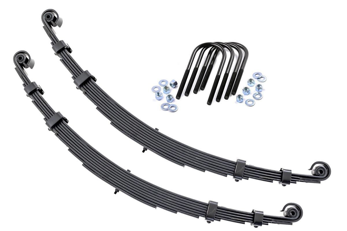 Fits Jeep CJ 5 4WD (1955-1975) Front Leaf Springs; 2.5" Lift; Pair; 8005Kit