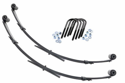 Fits Jeep Wrangler YJ 4WD (1987-95) Front Leaf Springs; 2.5" Lift; Pair; 8009Kit