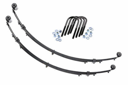 Fits Jeep Wrangler YJ 4WD (1987-1995) Front Leaf Springs; 4" Lift; Pair; 8010Kit