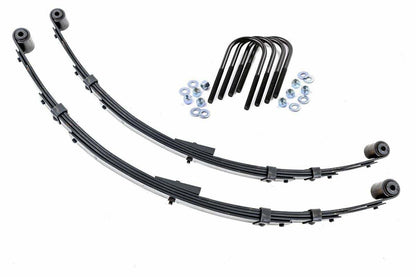 Fits Jeep Wrangler YJ 4WD (1987-1995) Rear Leaf Springs; 4" Lift; Pair; 8011Kit