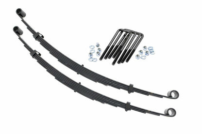 Fits Ford F-250 4WD (1977-1979) Front Leaf Springs; 4" Lift; Pair; 8013Kit