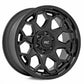 Rough Country 80 Series Wheel One-Piece Semi Gloss Black 20x9 8x6.5 0mm 80200910