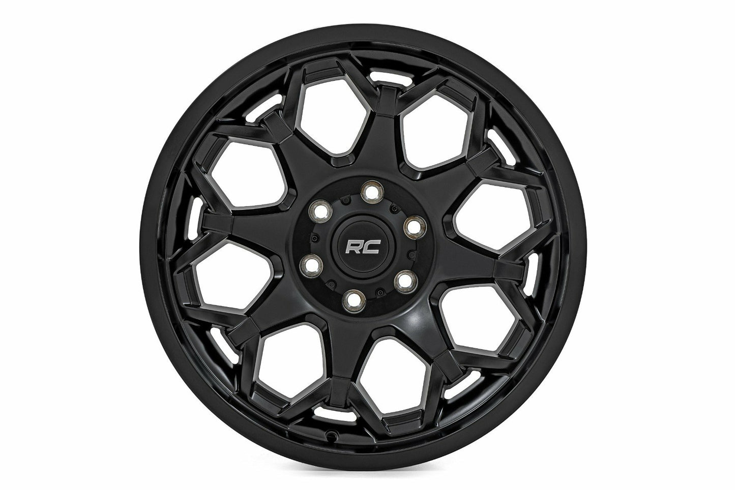 Rough Country 80 Series Wheel Semi Gloss Black 20x10 8x180 -19mm 80201806