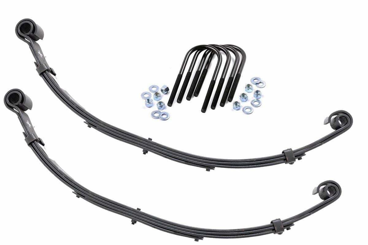 Fits Jeep CJ 5 4WD (1976-1983) Rear Leaf Springs; 4" Lift; Pair; 8020Kit