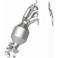 Catalytic Converter with Integrated Exhaust Manifold for HM Grade Federal / EPA Compliant Direct-Fit Manifold Catalytic