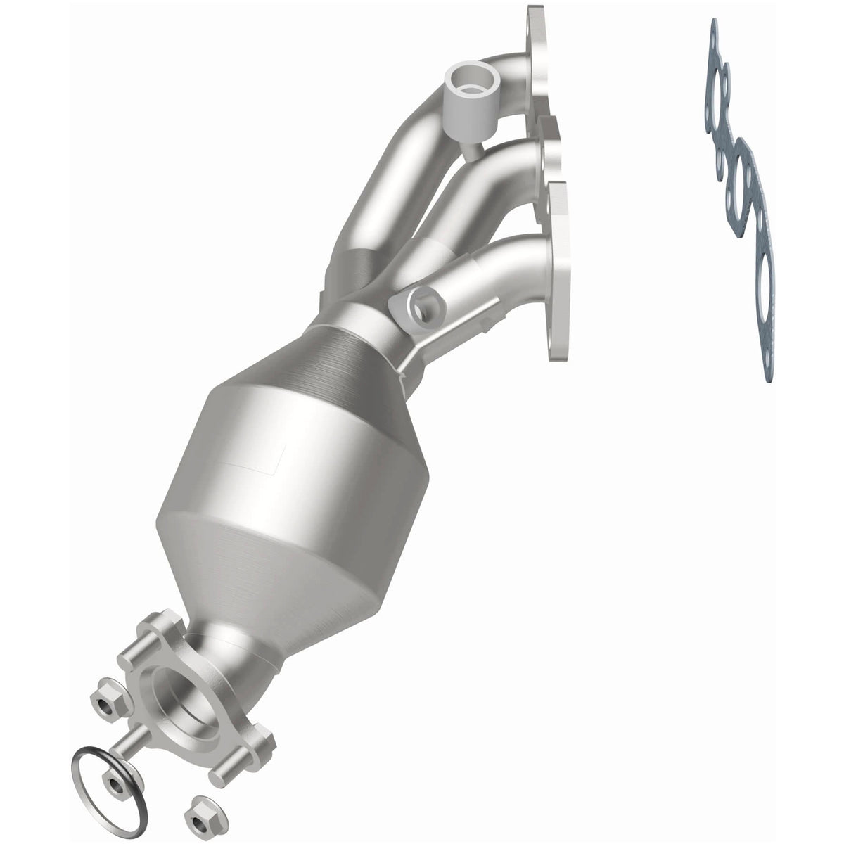 Catalytic Converter with Integrated Exhaust Manifold for HM Grade Federal / EPA Compliant Direct-Fit Manifold Catalytic