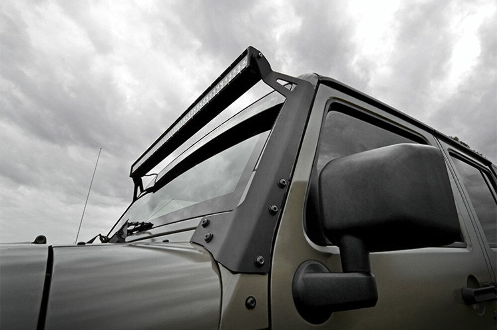 Fits Jeep Wrangler JK(07-18) LED Light Windshield 50" Spectrum Dual Row 80504