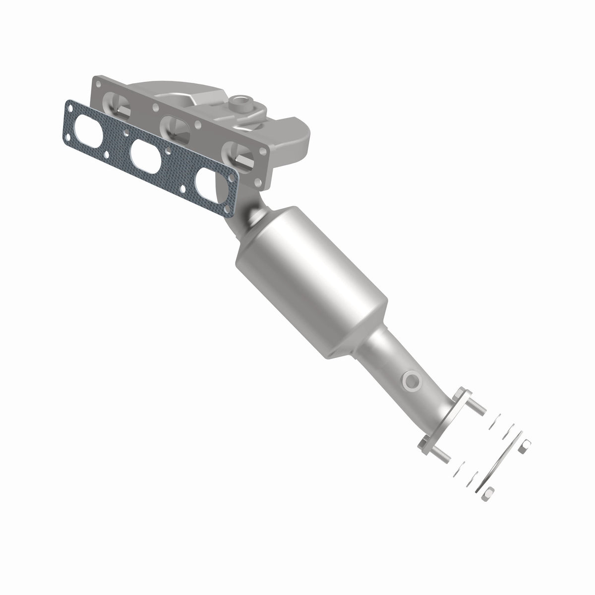 Catalytic Converter with Integrated Exhaust Manifold for HM Grade Federal / EPA Compliant Direct-Fit Manifold Catalytic
