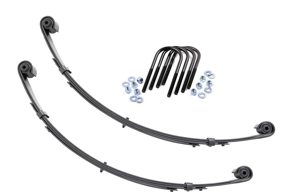 Fits Wrangler YJ(87-95) Front Leaf Springs Military Wrap 4" Lift Pair 8063Kit