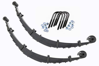Fits Ford F-250/F-350 SD 4WD (99-04) Front Leaf Springs ; 8" Lift; Pair; 8073Kit