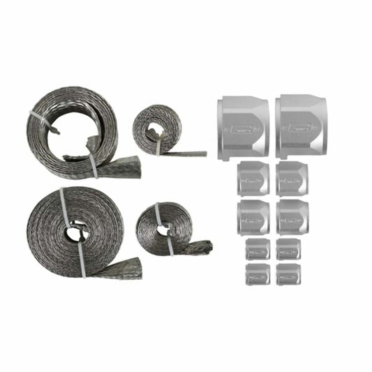 Mr. Gasket Flex-Braid Hose Sleeve Kit - Silver - 8092