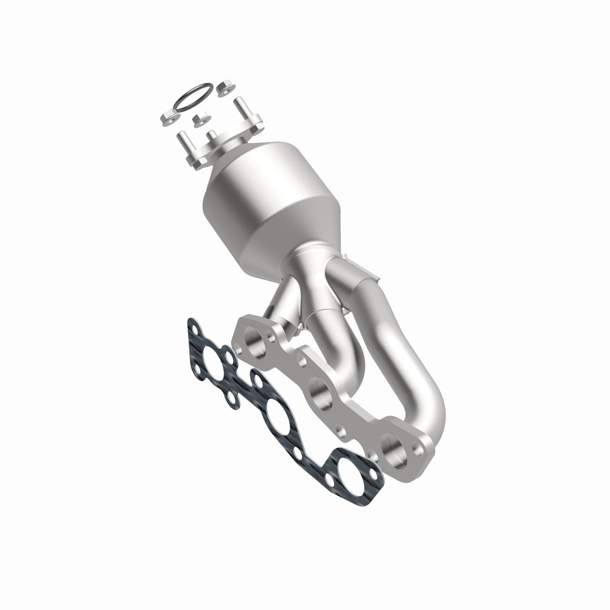 Catalytic Converter with Integrated Exhaust Manifold for HM Grade Federal / EPA Compliant Direct-Fit Manifold Catalytic