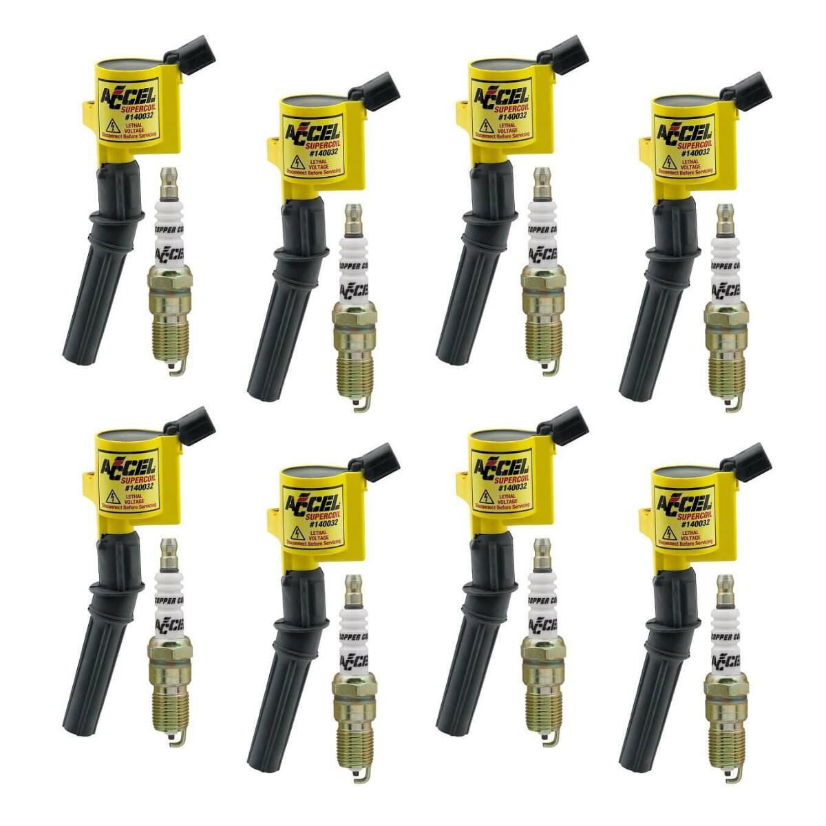 ACCEL Ignition Upgrade Kit-98-08 Ford4.6L/5.4L/6.8L 2-valve egines,yellow-811432
