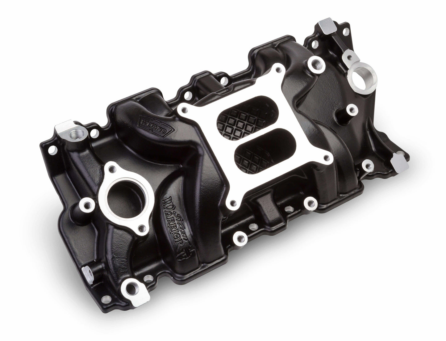 Weiand Street Warrior Intake - Chevy Small Block V8 - Black Ceramic - 8120BK