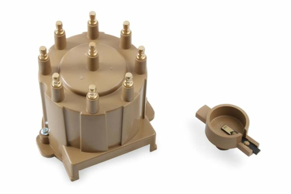 Distributor Cap & Rotor Kit - HEI Style - Tan - 8132