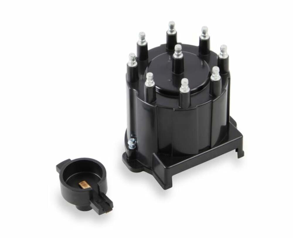Distributor Cap & Rotor Kit - HEI Style - Black - 8139