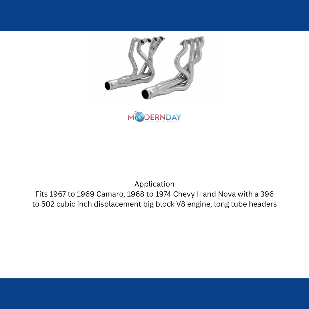 1967-1969 Chevrolet Camaro Elite Header Flowmaster Scavenger Series 814112