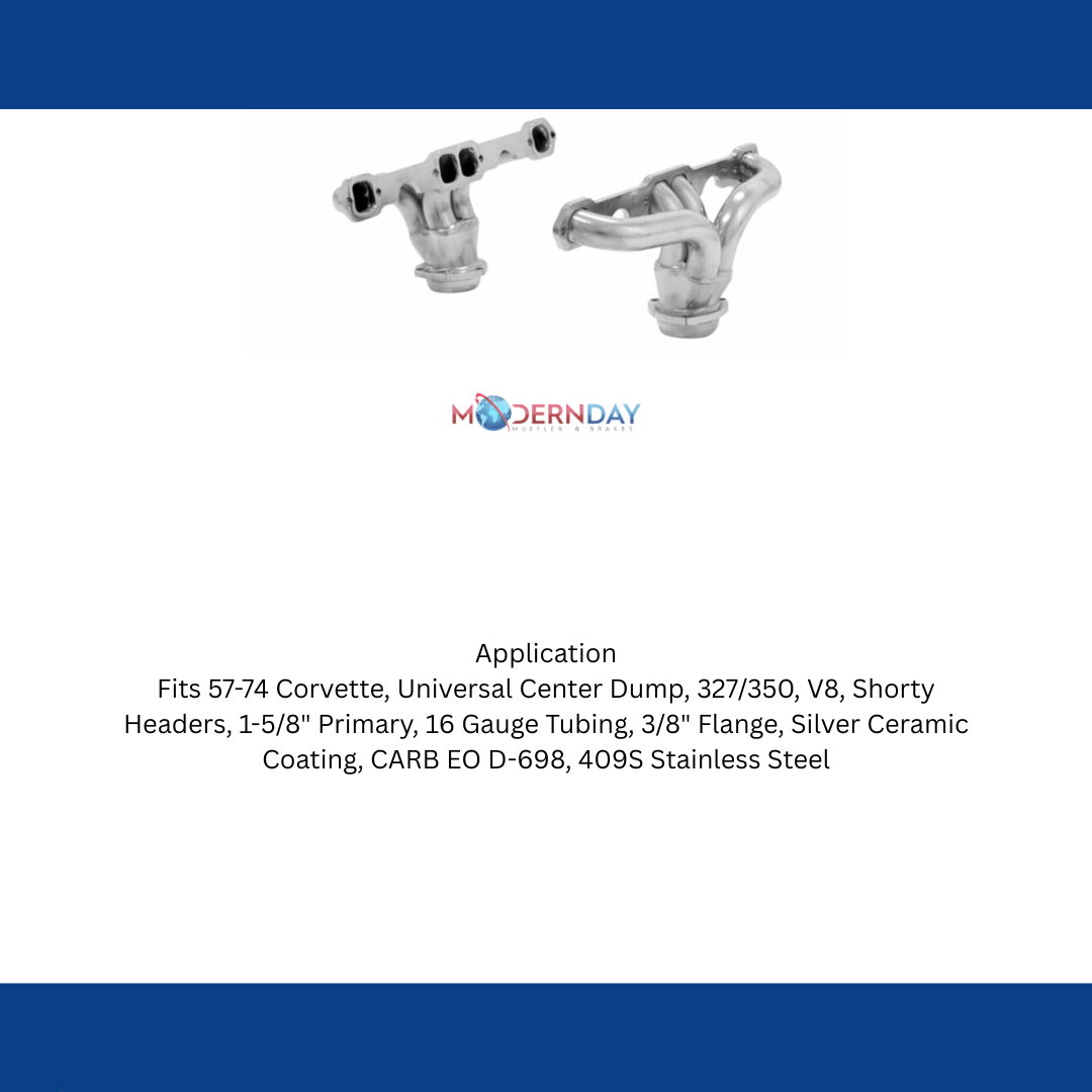 1957-1974 Chevrolet Corvette Elite Header Flowmaster Scavenger Series 814120