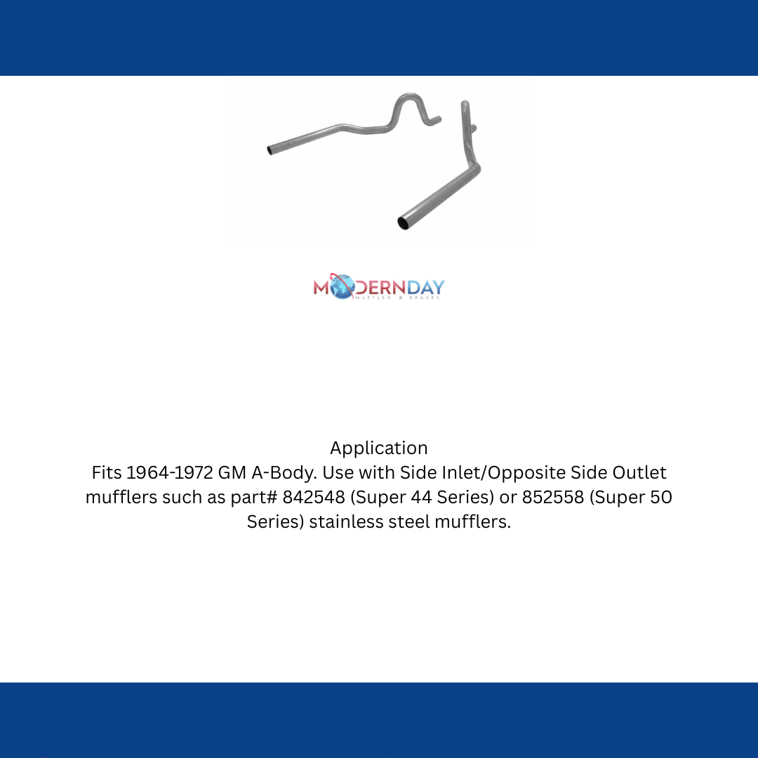 1964-1972 Chevrolet Chevelle Pre-bent Tailpipes Flowmaster 815802
