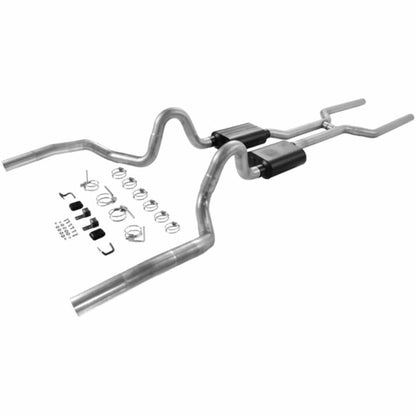 1968-1972 Chevrolet Chevelle Header-back Exhaust System Flowmaster American Thun