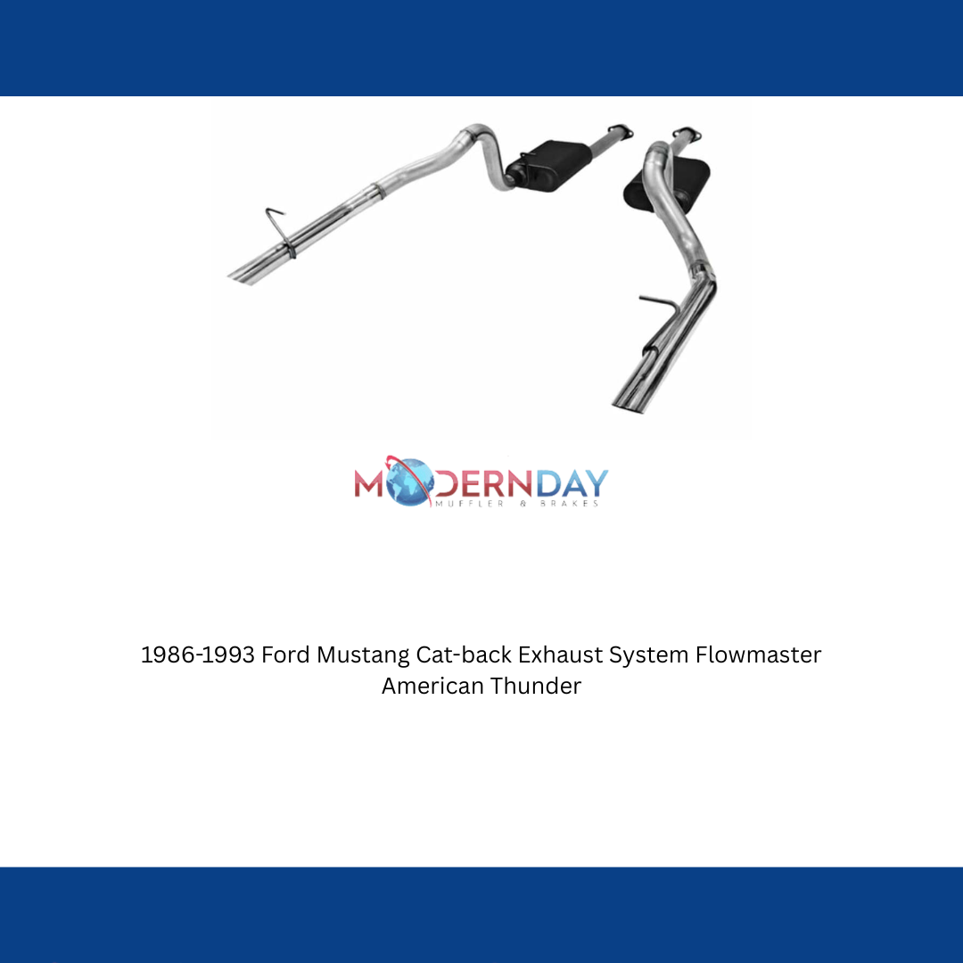 1986-1993 Ford Mustang Cat-back Exhaust System Flowmaster American Thunder 81721