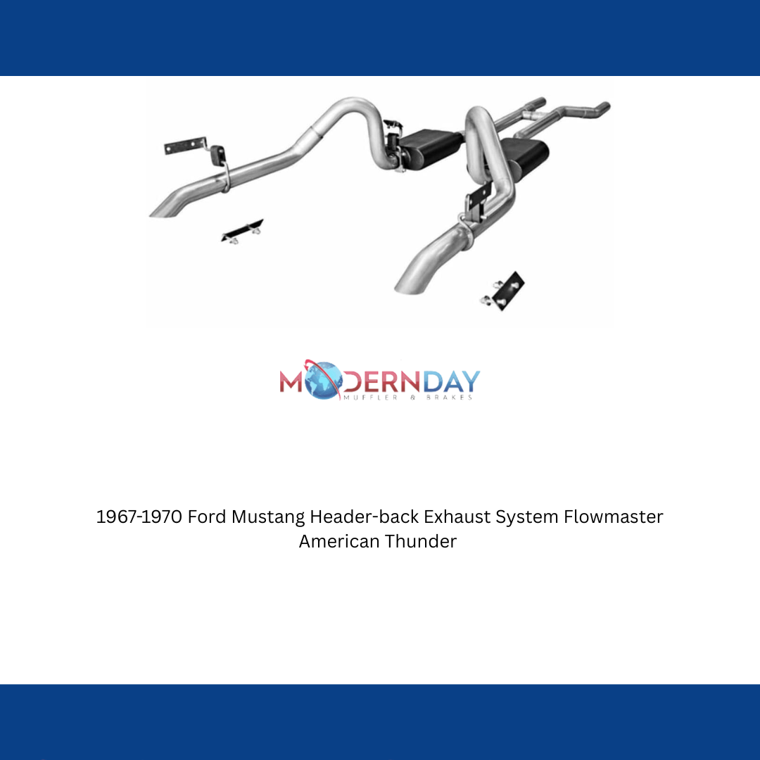 1967-1970 Ford Mustang Header-back Exhaust System Flowmaster American Thunder 81