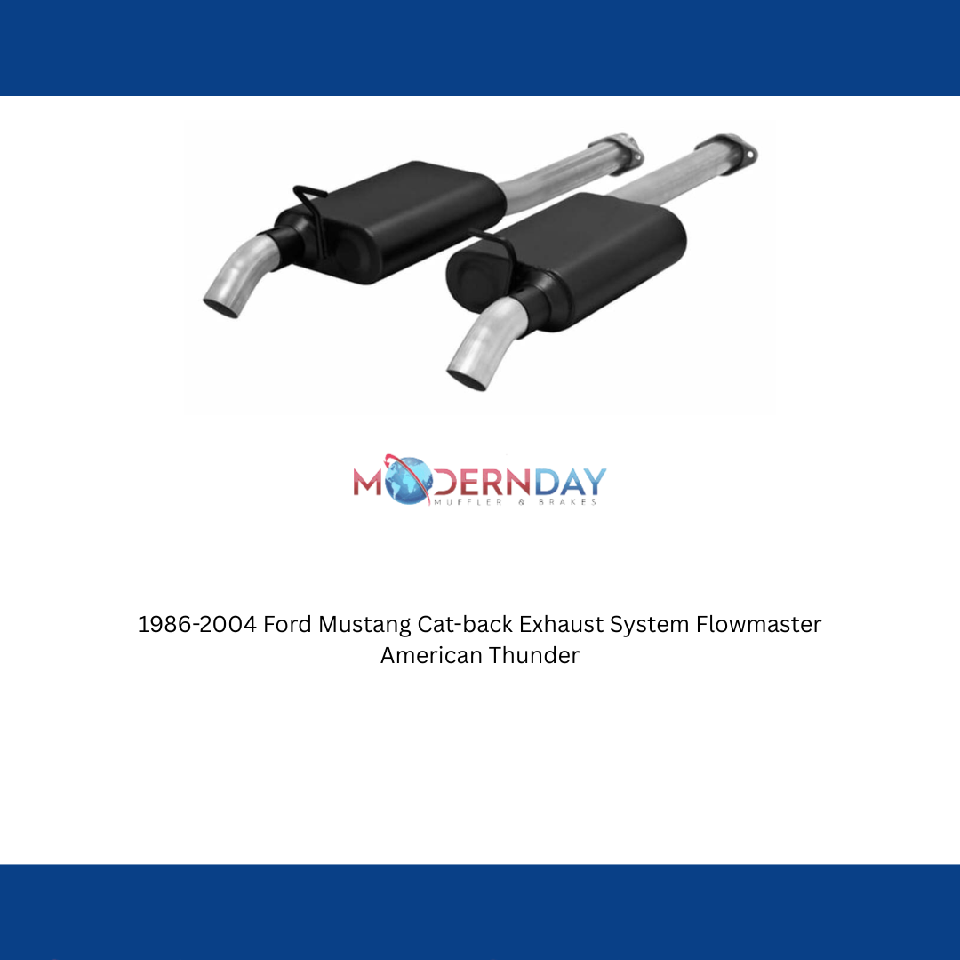 1986-2004 Ford Mustang Cat-back Exhaust System Flowmaster American Thunder 817574
