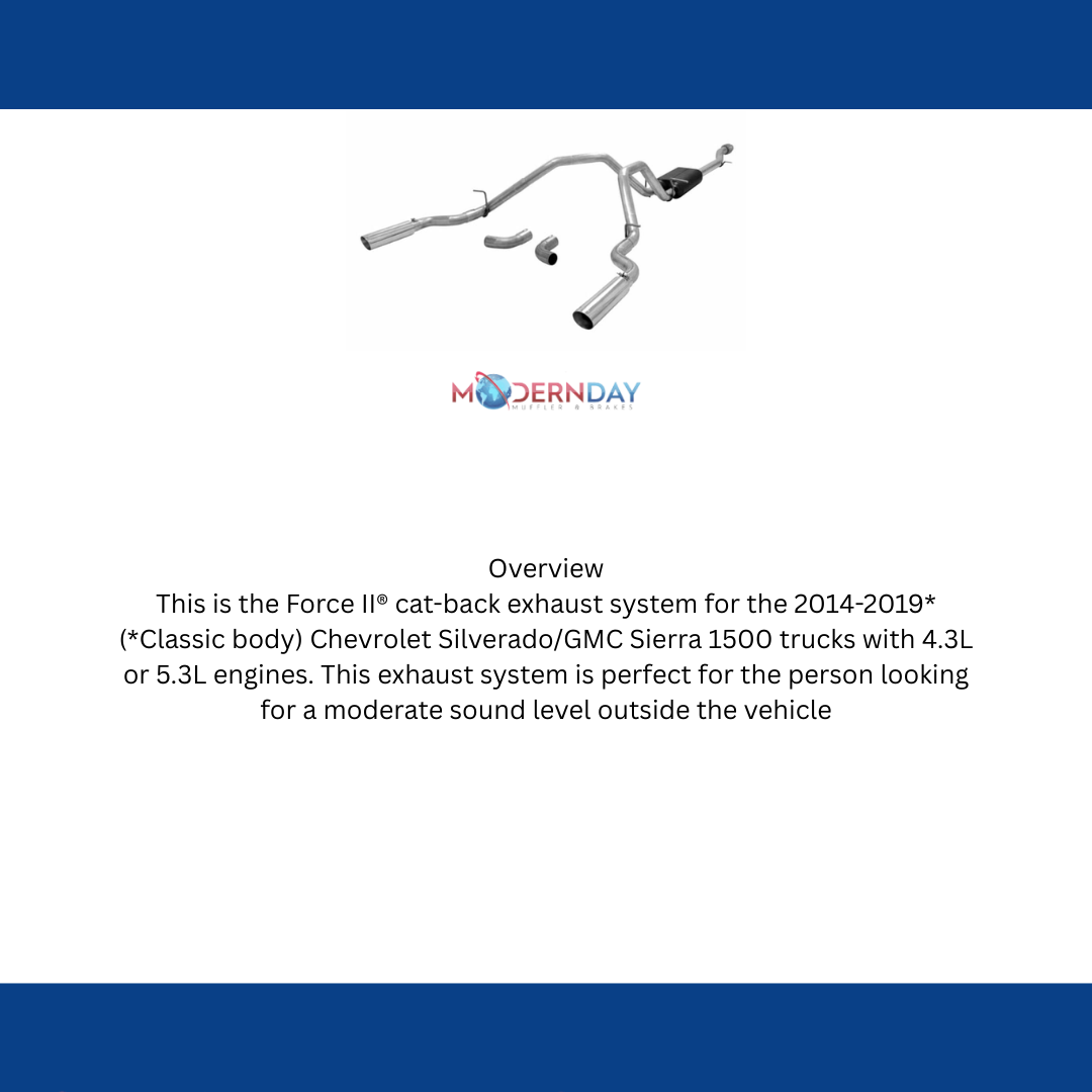 14-19 Chevy Silverado 1500 Exhaust Cat-back Crew Cab 817666