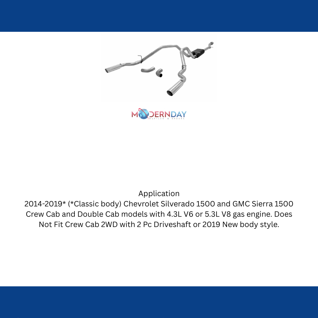 14-19 Chevy Silverado 1500 Exhaust Cat-back Crew Cab 817666